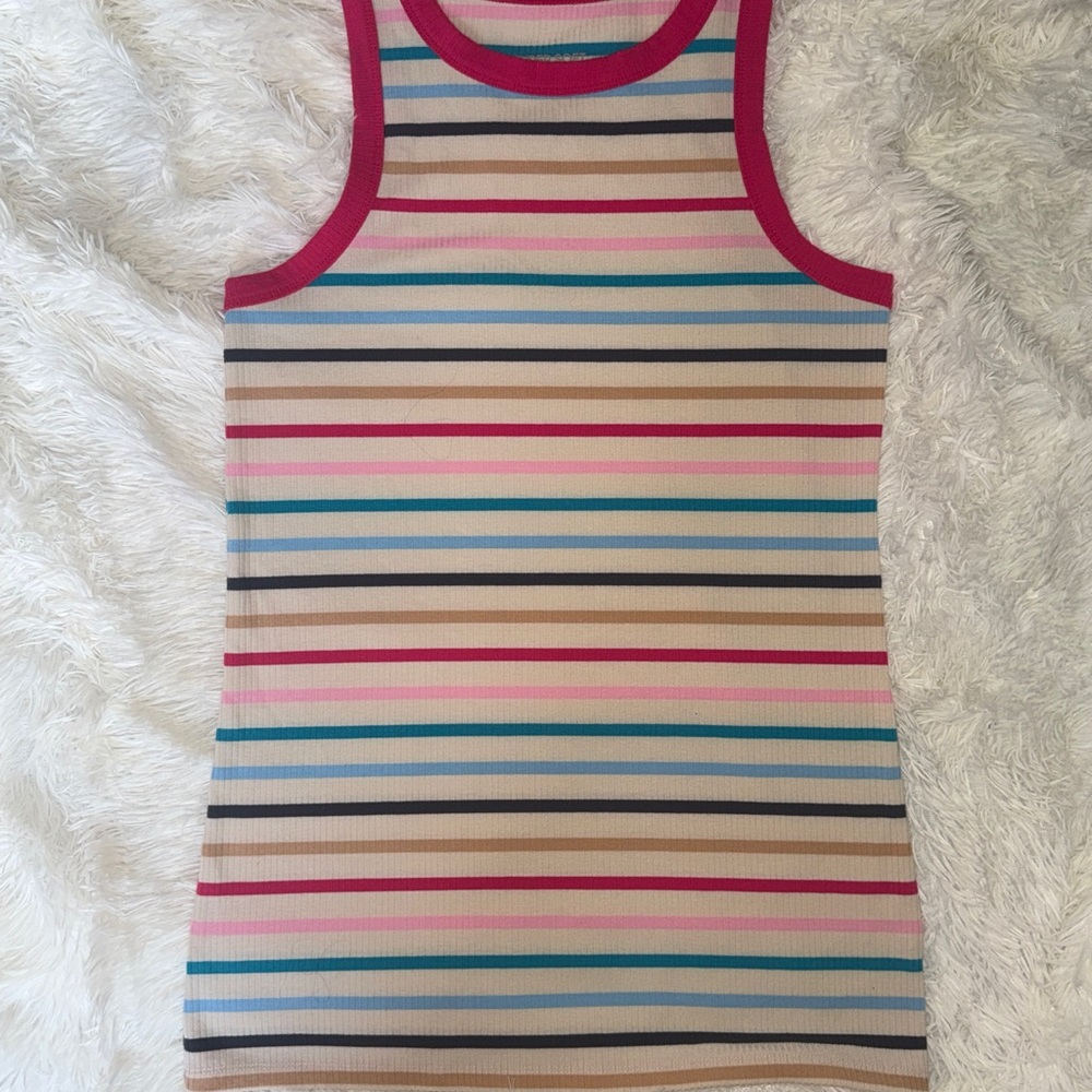 Striped Tank Top with Multicolor Stripes